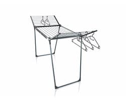 Leifheit droogrek Pegasus 200 Solid zwart - 20 m drooglengte - incl. houders voor klein wasgoed en 5 kledinghangers