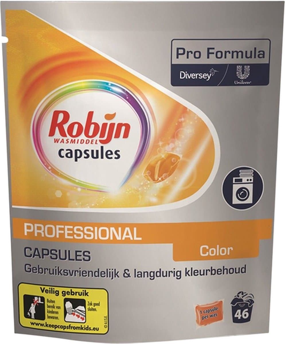 Robijn Color wasmiddel capsules Pro Formula - 1 zak van 46 capsules — afbeelding 1