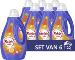 Robijn Vloeibaar Wasmiddel - Color - 6 x 20 wasbeurten — afbeelding 1