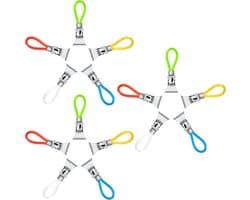 15 Kleurrijke Metalen Clips voor Strandhanddoeken en Kleding