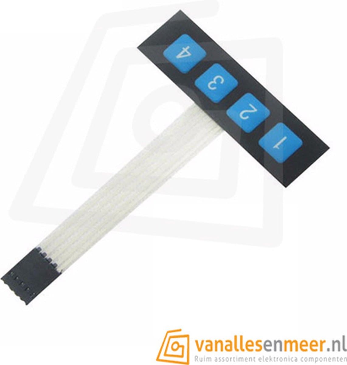1×4 Membrane matrix keypad Paneel — afbeelding 1
