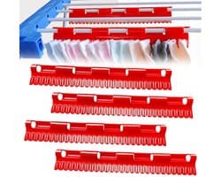 Dailygoods- Droogrek Winddicht - 4 Stuks - Kunststof Hangers - Compact Formaat - Voor Sokken/Ondergoed - Optimale Luchtcirculatie - Wasrek