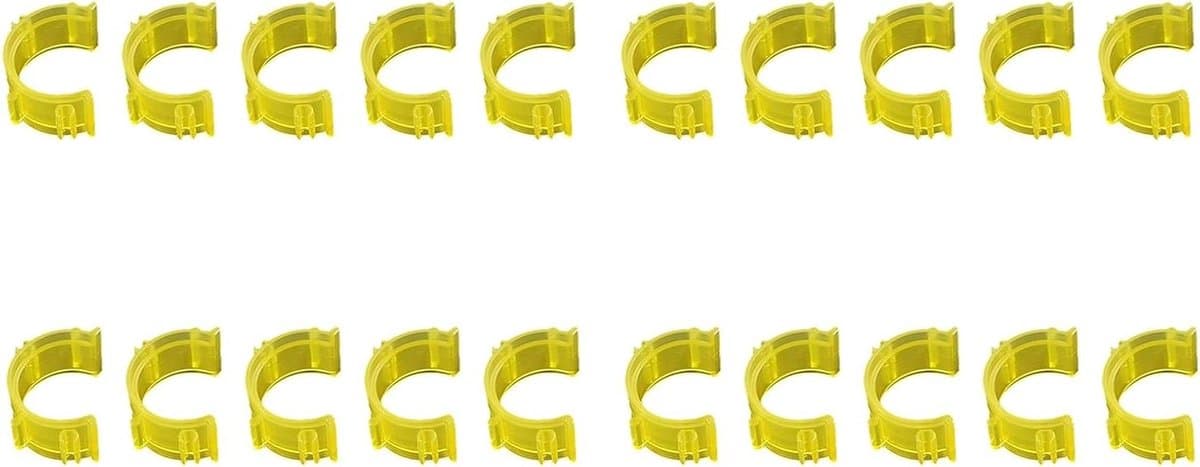 Klosklemmen Houders - Garen Clips - Naaiwerk Organiseren - Zachte Siliconen - 20 Stuks - Diverse Kleuren — afbeelding 1