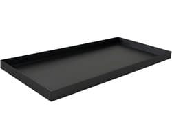 Roestvrijstalen Opvangbak - Lekbak Drip Pan - Voorkomt Lekkage - Naadloze Lasnaden - 81x18x2.5cm - Zilver