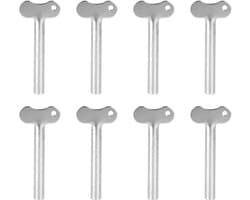 Dailygoods- Buisknijper Roestvrij Staal - 8 Stuks - Tandpasta/Crème/Verf Knijper - Sleuteldispenser - Waterdicht - Eenvoudig te Gebruiken - Tandpastaknijper