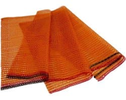 Ritselzakken met trekkoord - Netzakken opslag - Producten bewaren - Ademend materiaal - 31 cm x 50 cm - Goudgeel — afbeelding 1