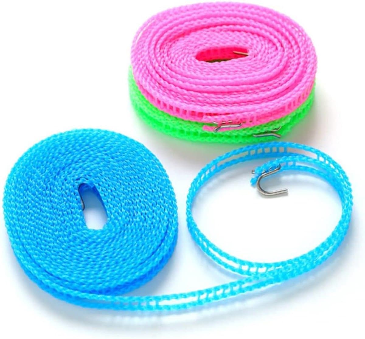 Reiswasrek - Waslijn touw - Kleding drogen - Elastisch en antislip - 5 meter - Willekeurig — afbeelding 1