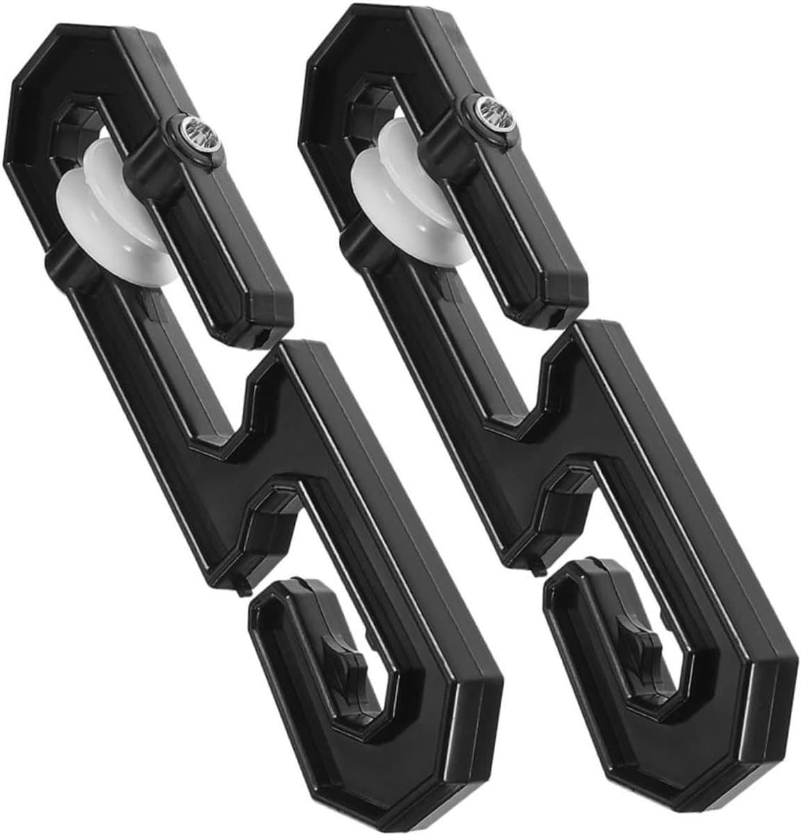 Kledinglijn Separator Tool - Waslijn Organizer - Ruimte Optimaliseren - Efficiënt Touw Management - 1450 cm - Zwart — afbeelding 1