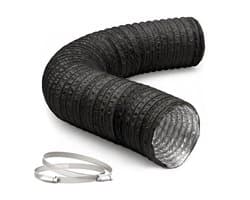 Afvoerslang - 5 m x Ø 75 mm - flexibel - zwart