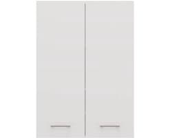 Wasmachine Hangkast met 4 Planken - Badkamer Plank voor Handdoeken en Reinigingsmiddelen - Mat Wit