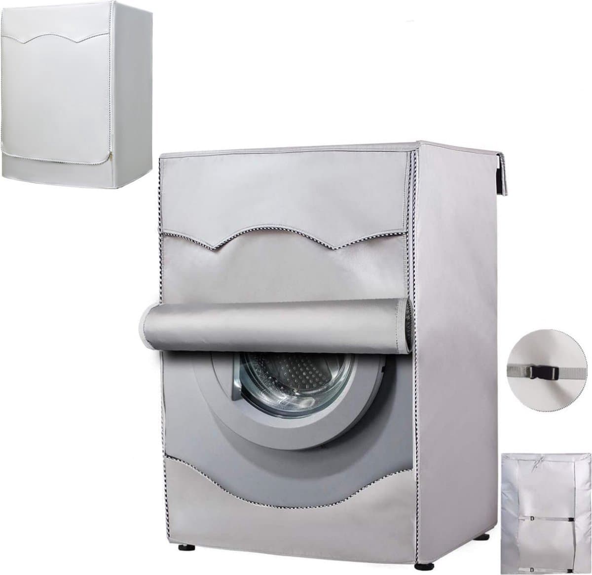 Wasmachine Hoes - Wasmachine Beschermer - Waterdicht, Zonwerend en Stofdicht - Past op de meeste machines met voorlader - 60 x 60 x 85 CM — afbeelding 1