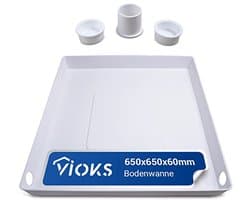 Opvangbak kunststof 65x65x6cm voor wasmachines - Wateropvang en Afvoer