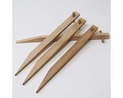 Houten Grondankers 30 cm - Natuurlijke Bevestigingsankers voor Tuin en Landschap