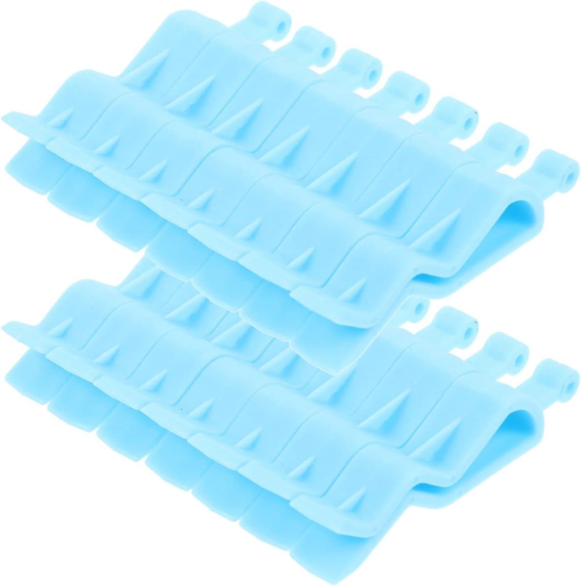 Vuilniszak Klemmen - Prullenbak Clips - Afval Beheer - Antislip Ontwerp - 24 Stuks - Hemelsblauw — afbeelding 1