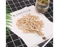 Thijox - Mini Houten Knutsel Wasknijpers 2,5 cm - 100 Stuks Natuurlijke Houten Klemmen voor Creatieve Projecten, DIY Ambachten, School en Feestdecorat