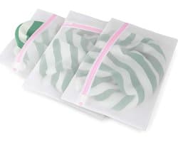 Waszakken met rits – Wasnetten 30x40 cm – Wasbeschermer – Wasmachine - 3 stuks