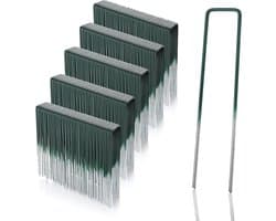 Kunstgrasgrondankers thermisch verzinkt groen 150mm lang - 25mm breed - 29mm dik staal - Platte kop