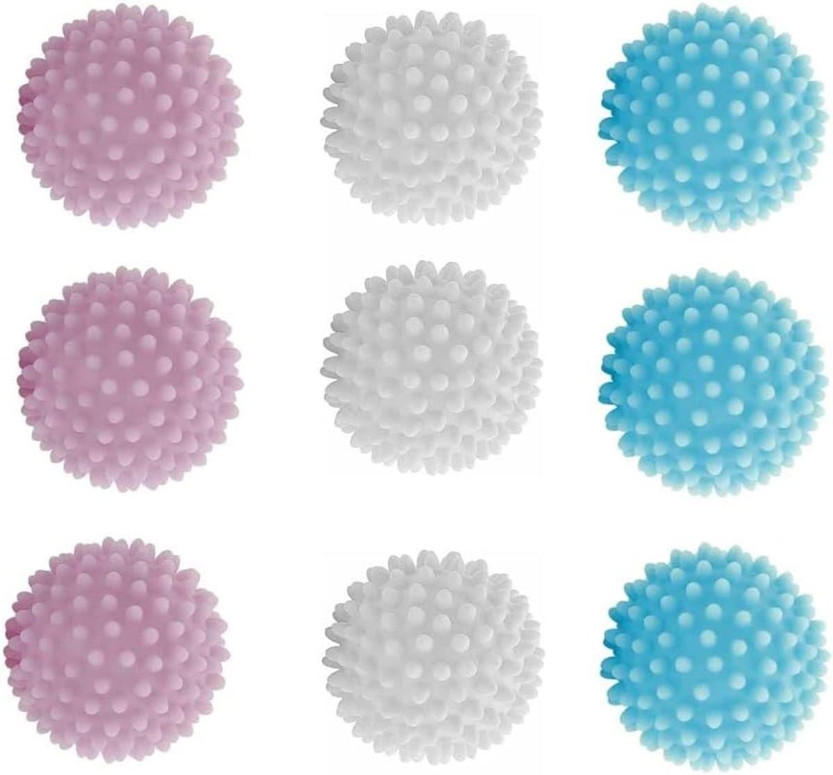 9-delige Set Wasballen voor de Wasdroger - Herbruikbare Droogballen voor Pluizige Was - Tumble Dryer Balls - Wasdroger Ballen - Hedgehog Balls — afbeelding 1